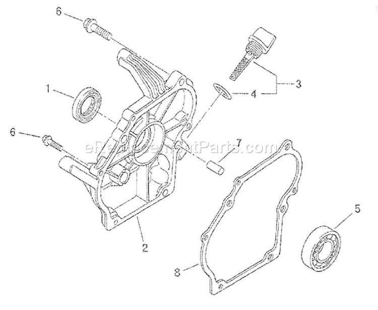 Page D Diagram and Parts List for 1923-0  Briggs and Stratton Generator